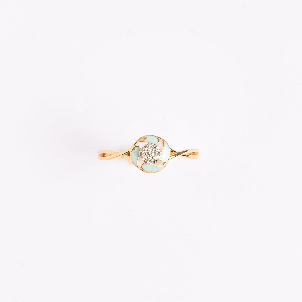 Magic Radiant Encircled Gold Ring