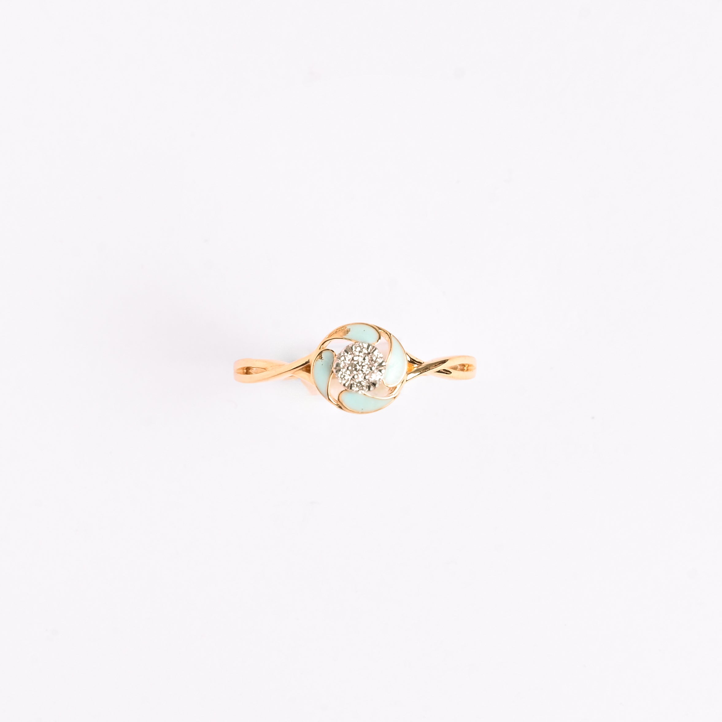 Magic Radiant Encircled Gold Ring