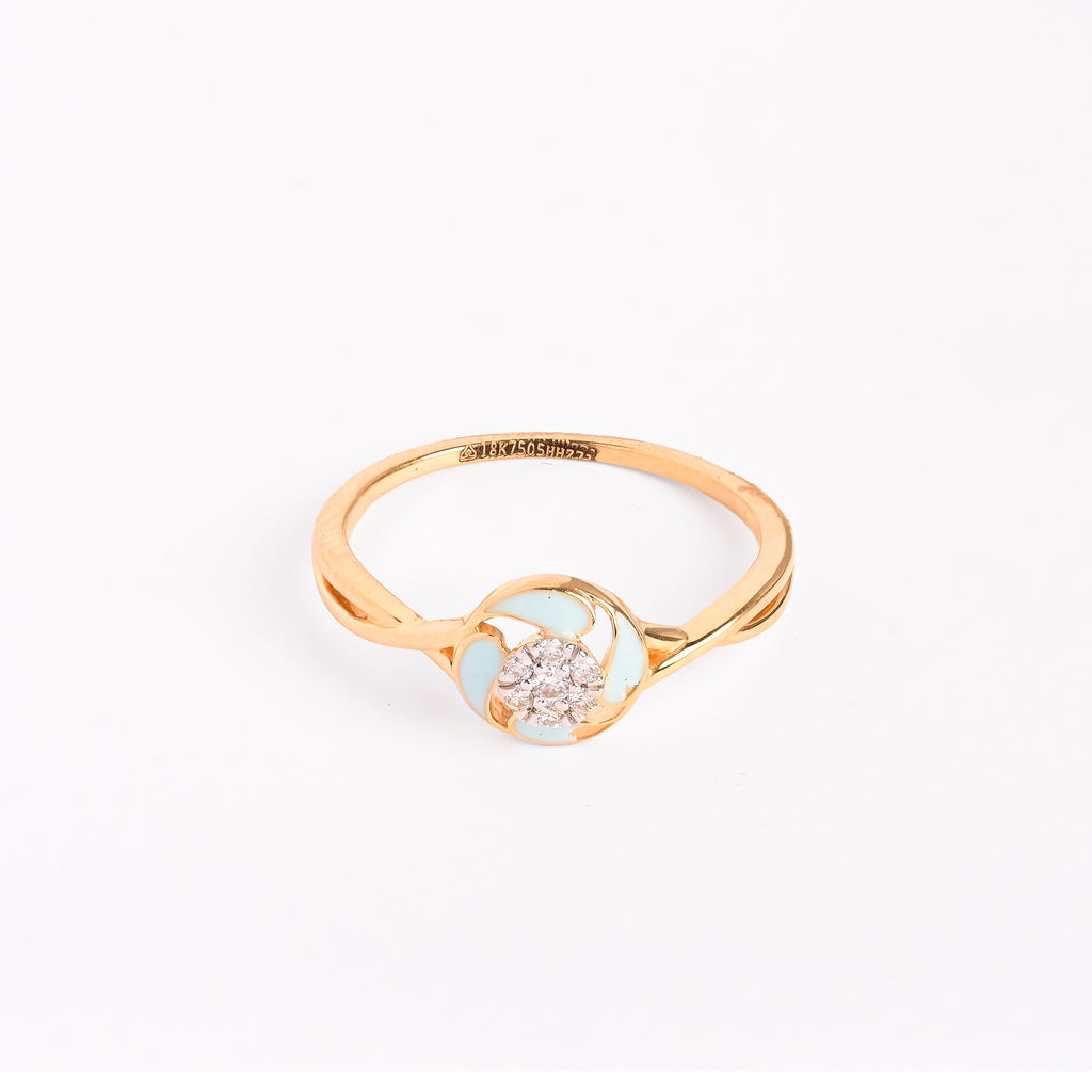 Magic Radiant Encircled Gold Ring