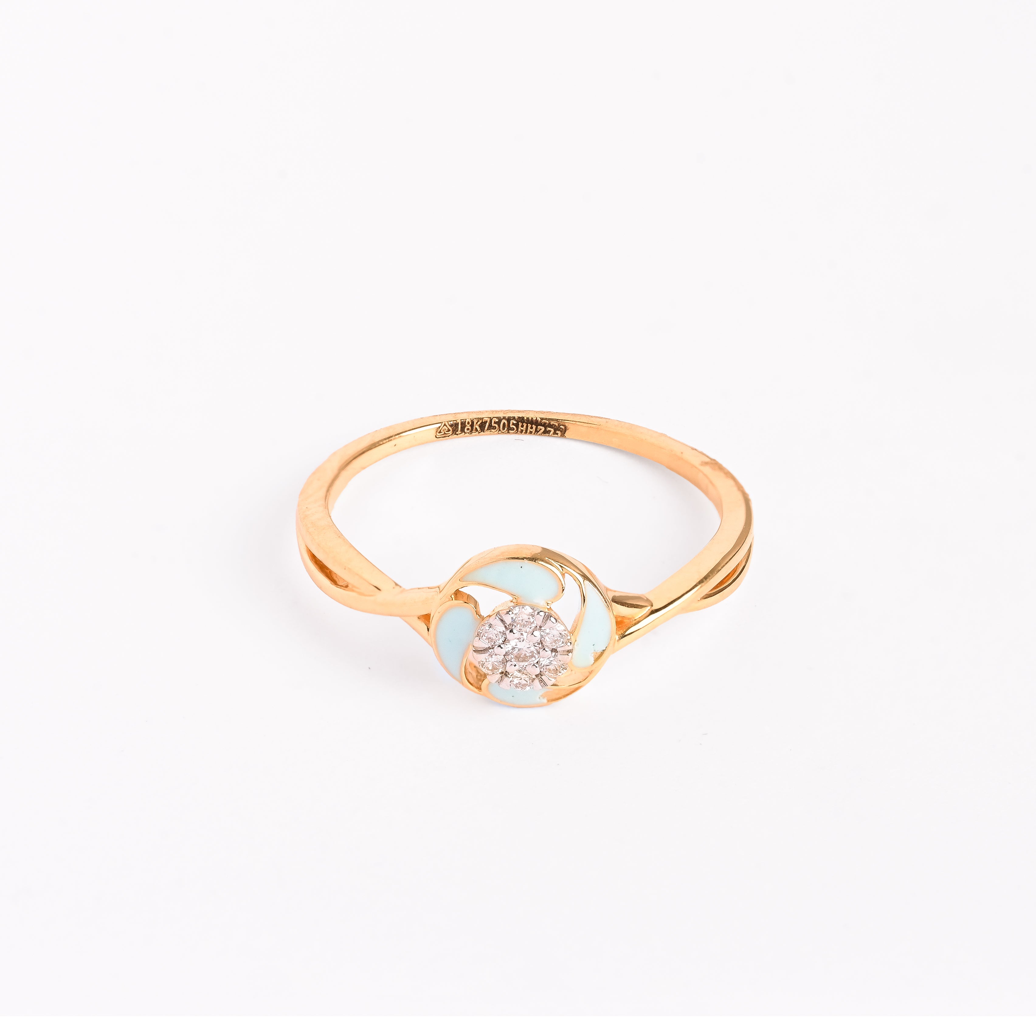 Magic Radiant Encircled Gold Ring