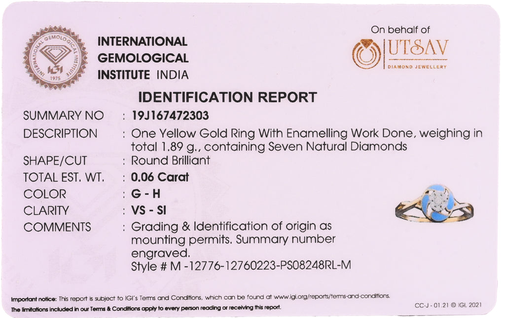 Magic Radiant Encircled Gold Ring