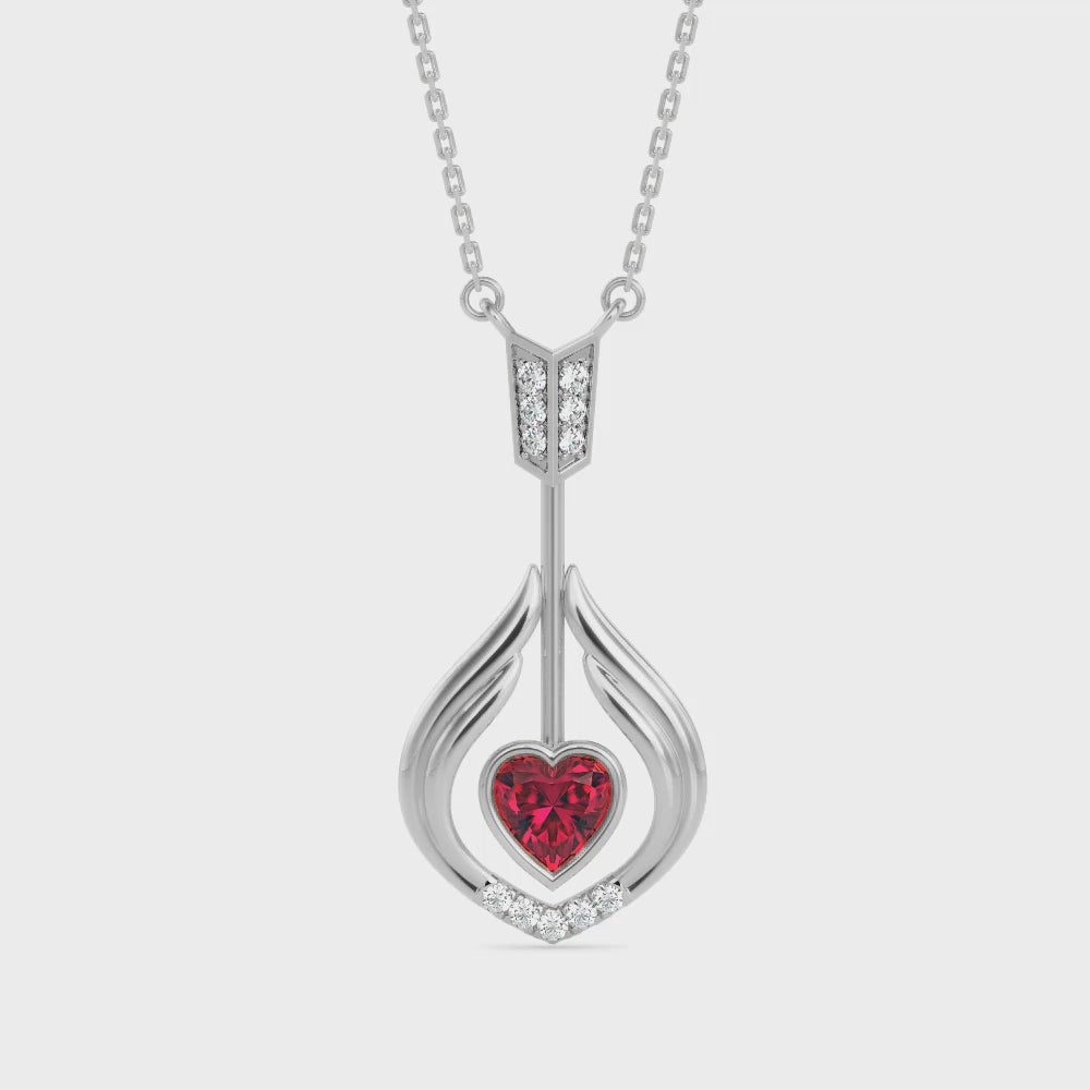 Magic Radiant Love : Timeless Elegance Diamond Pendant