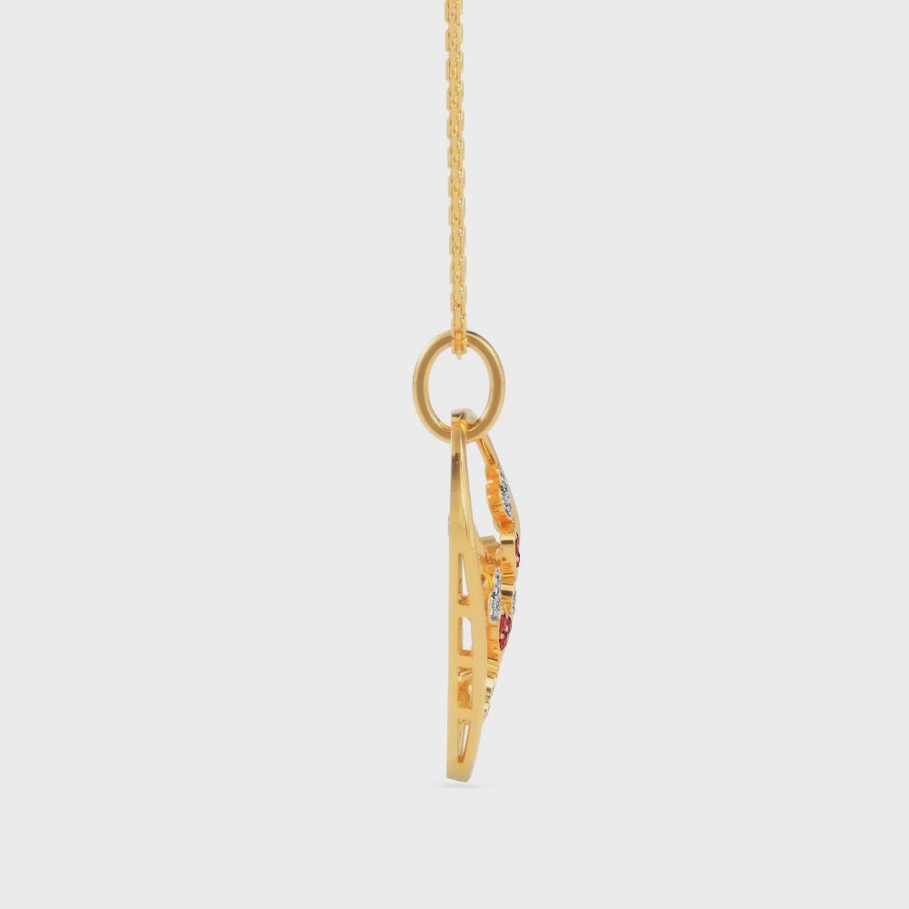 Magic Golden Orbit Drops of Love Pendant