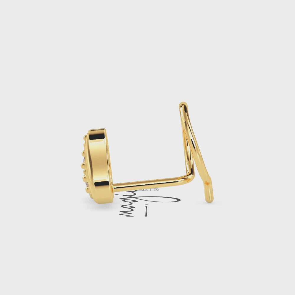 Diya Floral Charm nosepin