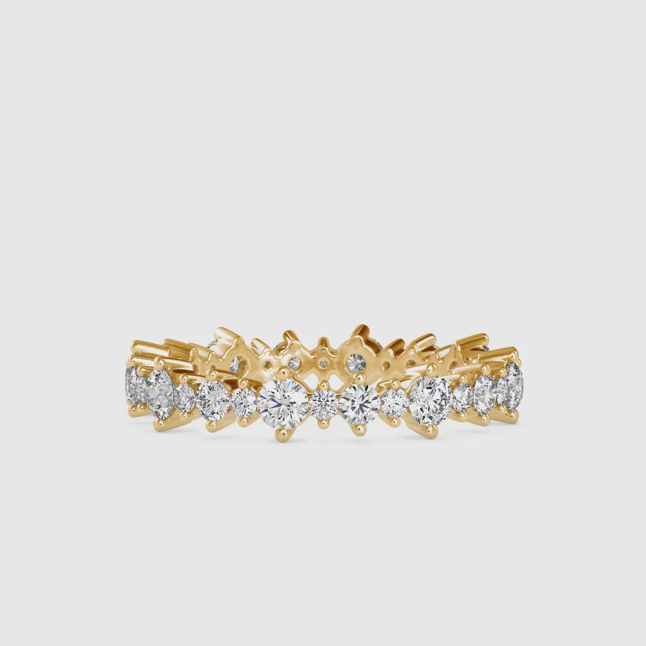 Magic Radiance Redefined Gold & sparkle Diamond Ring