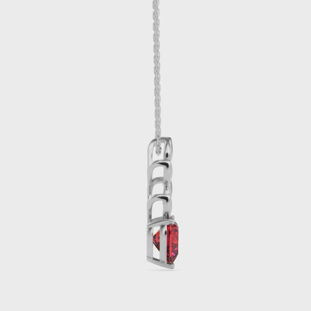 Magic Cupid's Loop Valentine Heart Pendant