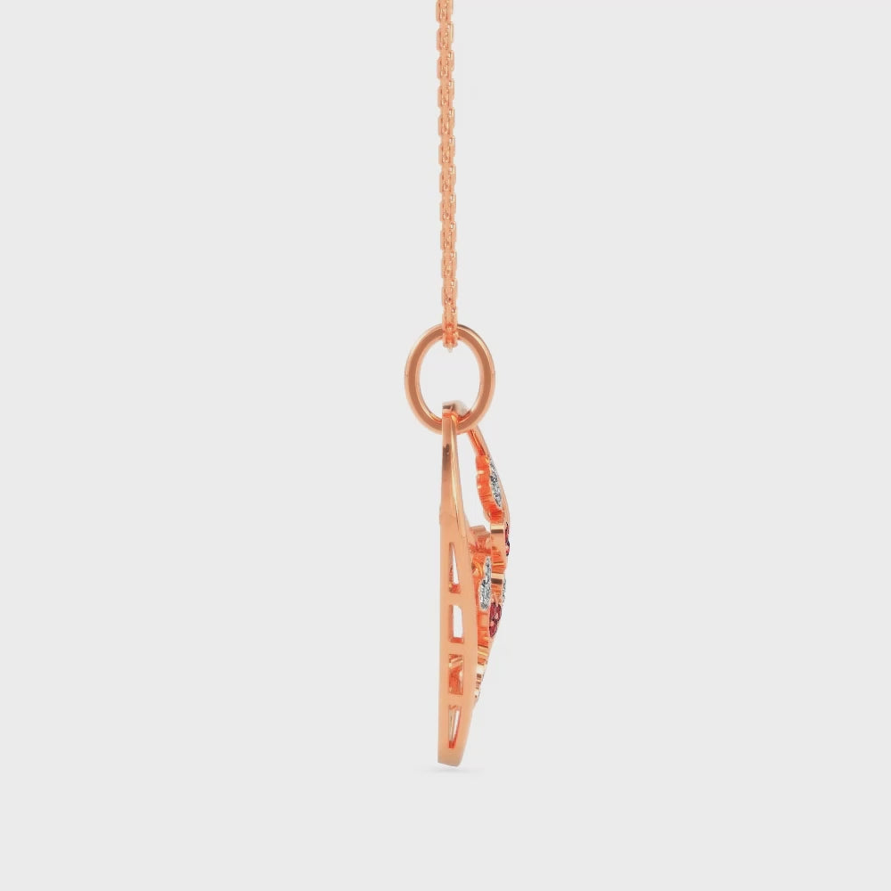 Magic Golden Orbit Drops of Love Pendant