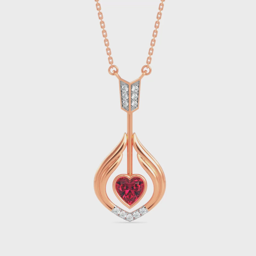 Magic Radiant Love : Timeless Elegance Diamond Pendant