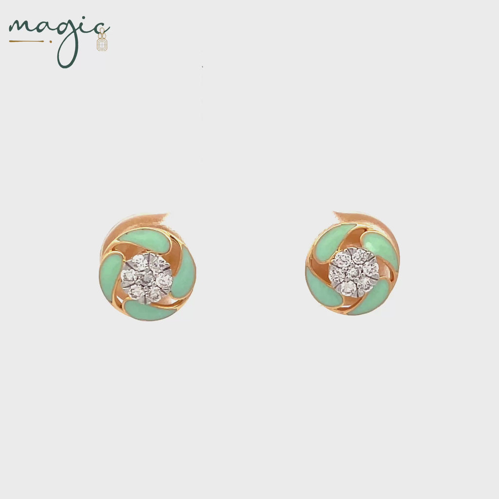 Magic Swirl of Droplets Earrings