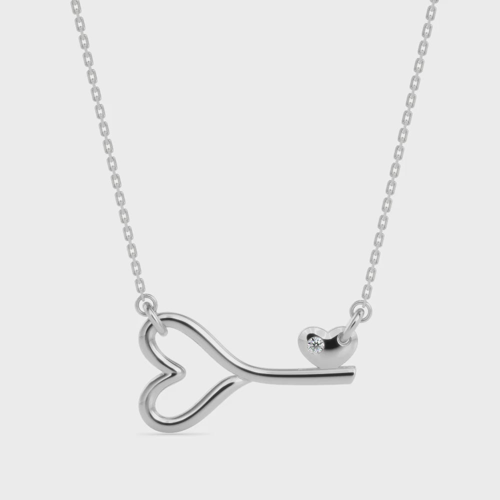 Magic Valentine Key for Eternal Love Gold & Diamond Pendant