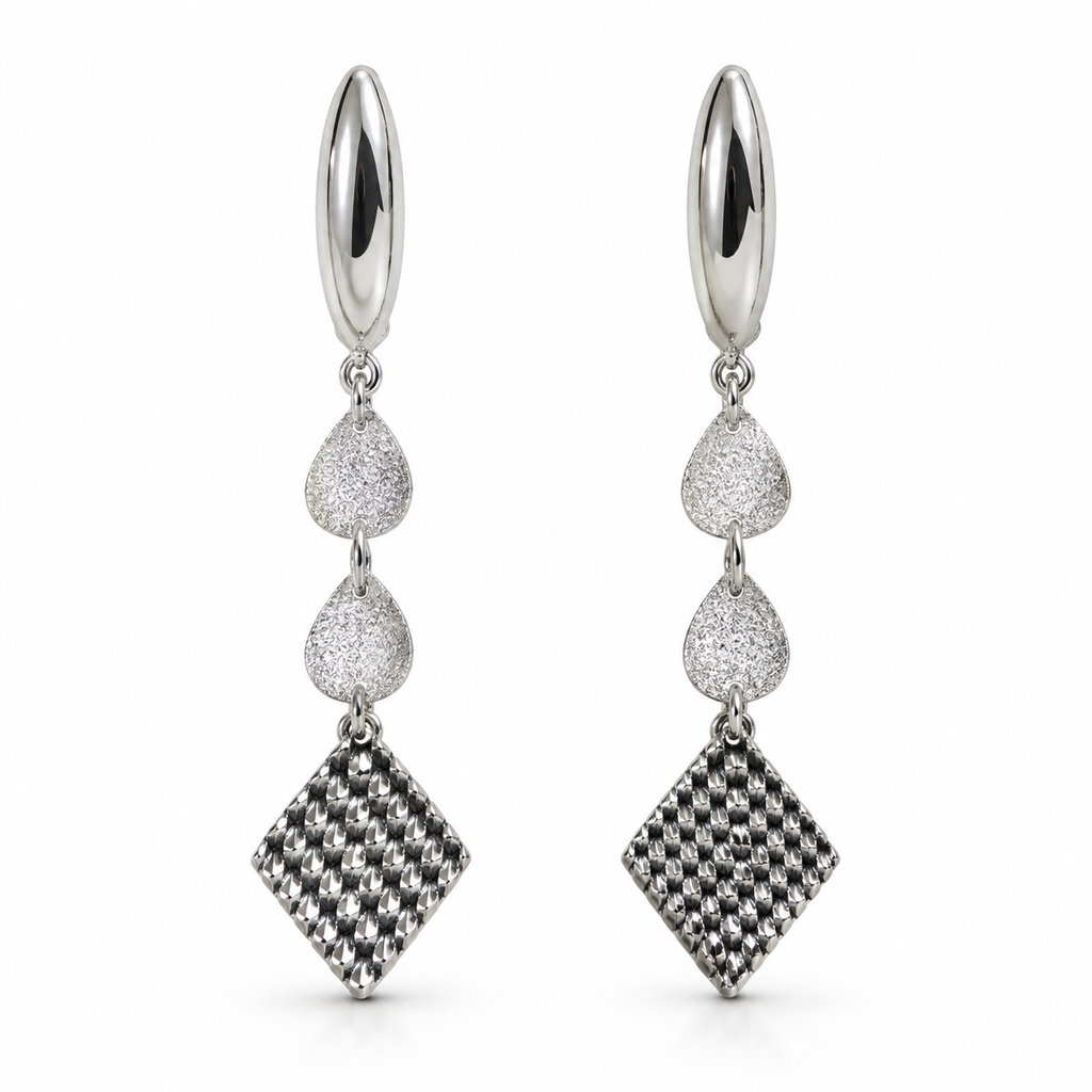 Geometric spark earings