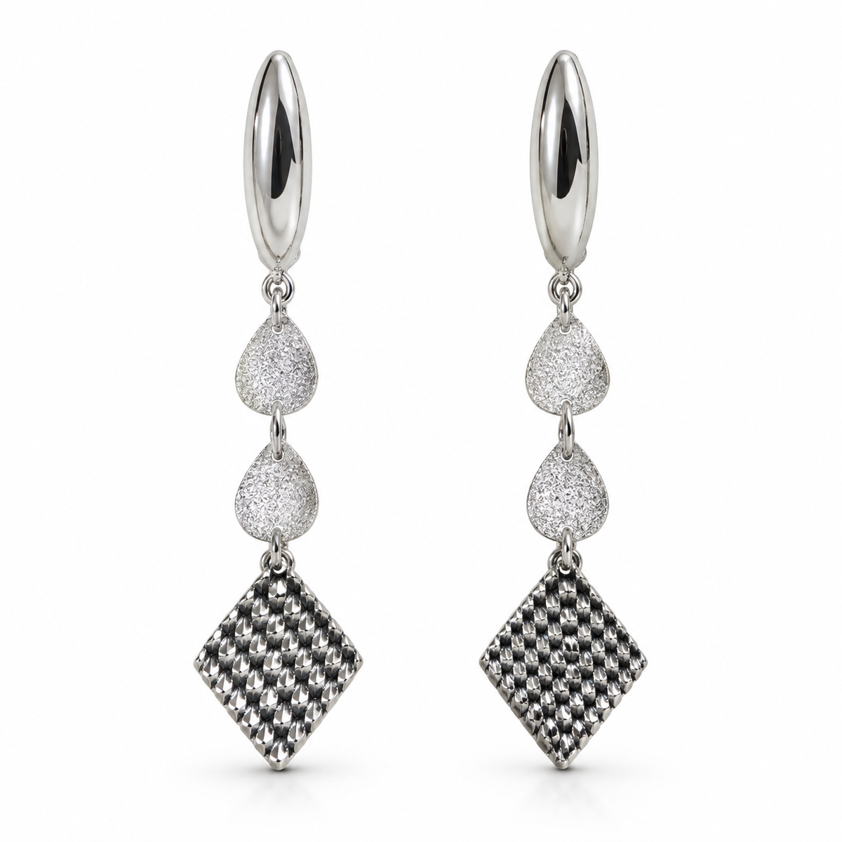 Geometric spark earings