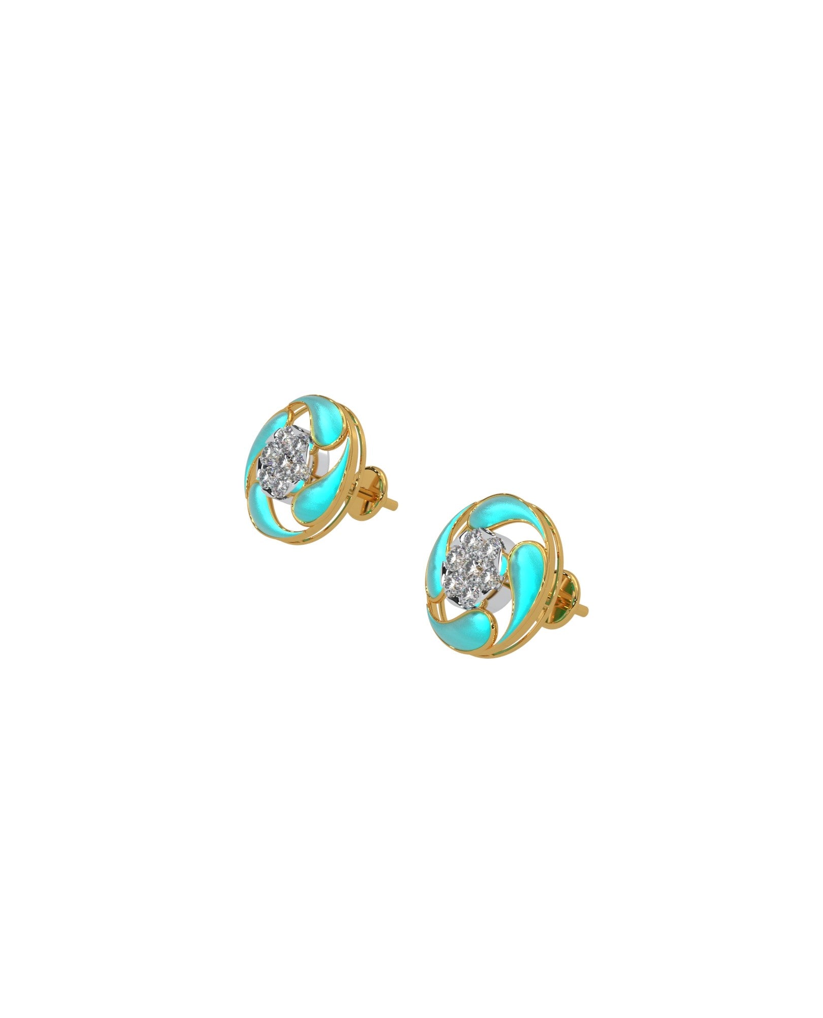 Magic Swirl of Droplets Earrings
