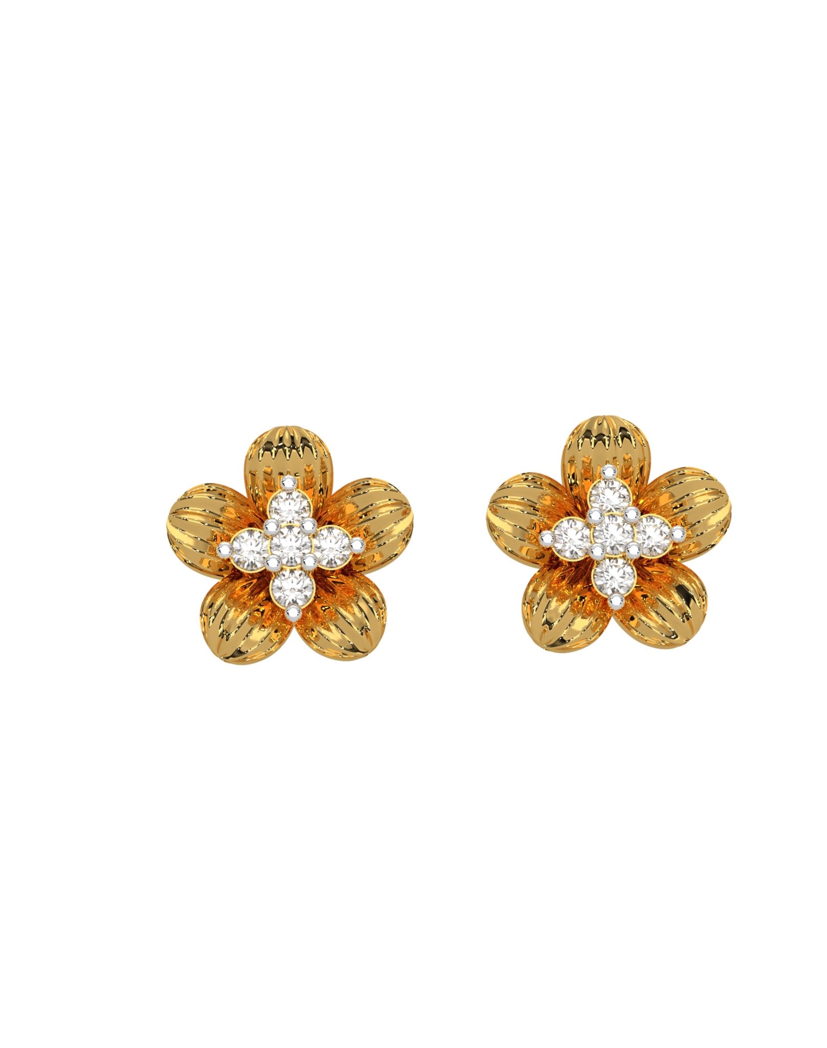 Magic Daisy Diamond Earrings