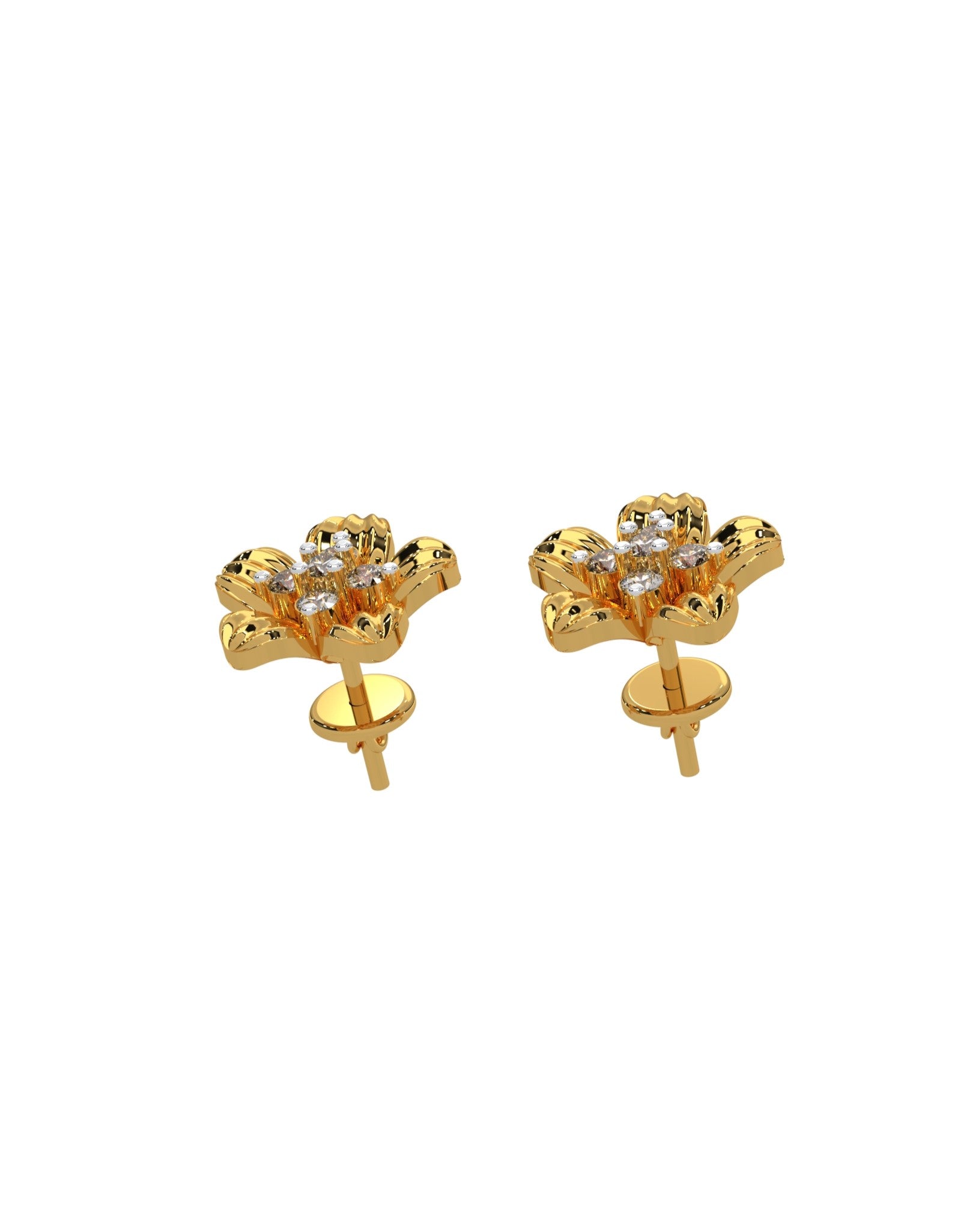 Magic Daisy Diamond Earrings