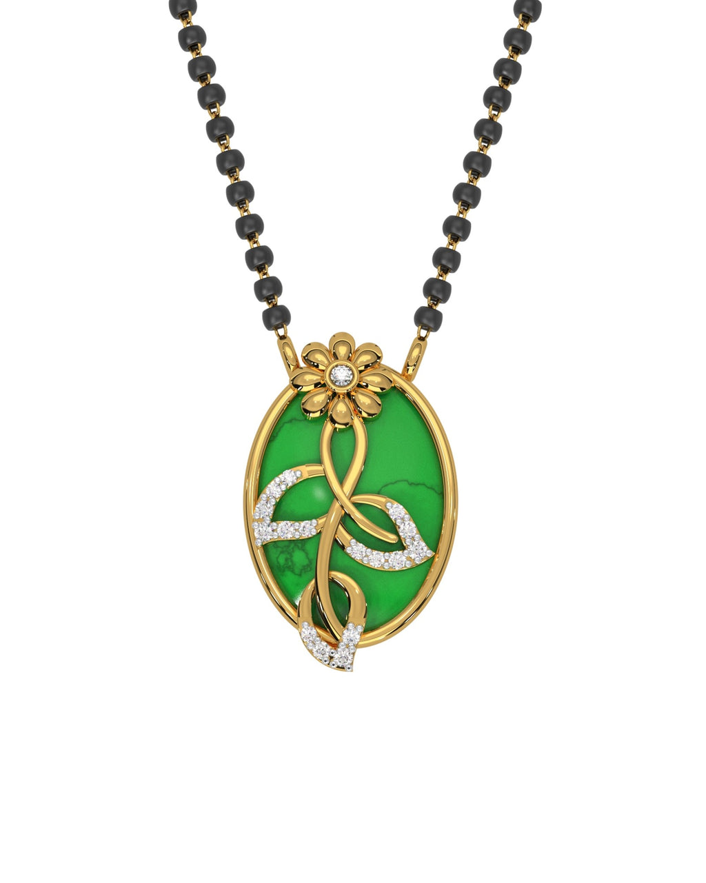 Magic GreenFlower Mangalsutra