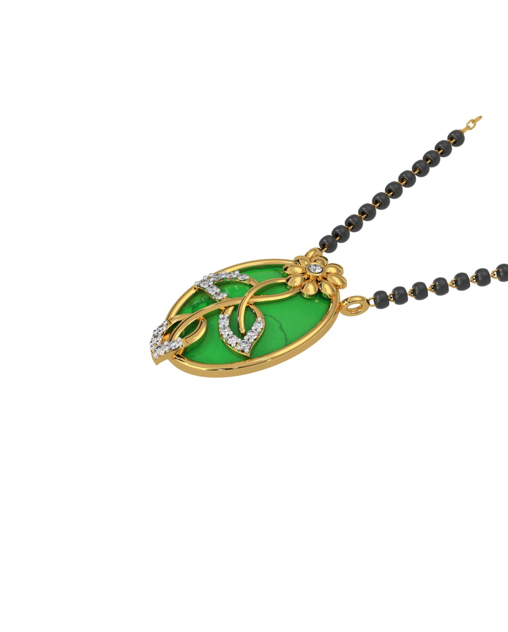 Magic GreenFlower Mangalsutra